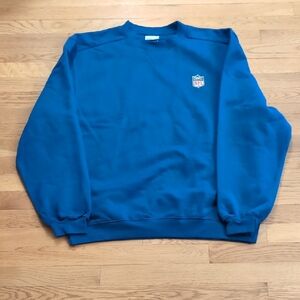 NFL Blue Crewneck Sweatshirt with Ribbed Details size L. Great condition